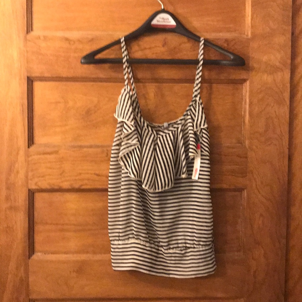 Black and White Sheer Camisole NWT